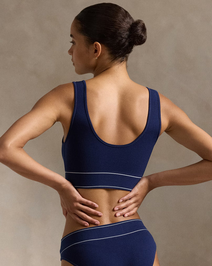 Ralph Lauren Seamless Cropped Scoopneck Tank