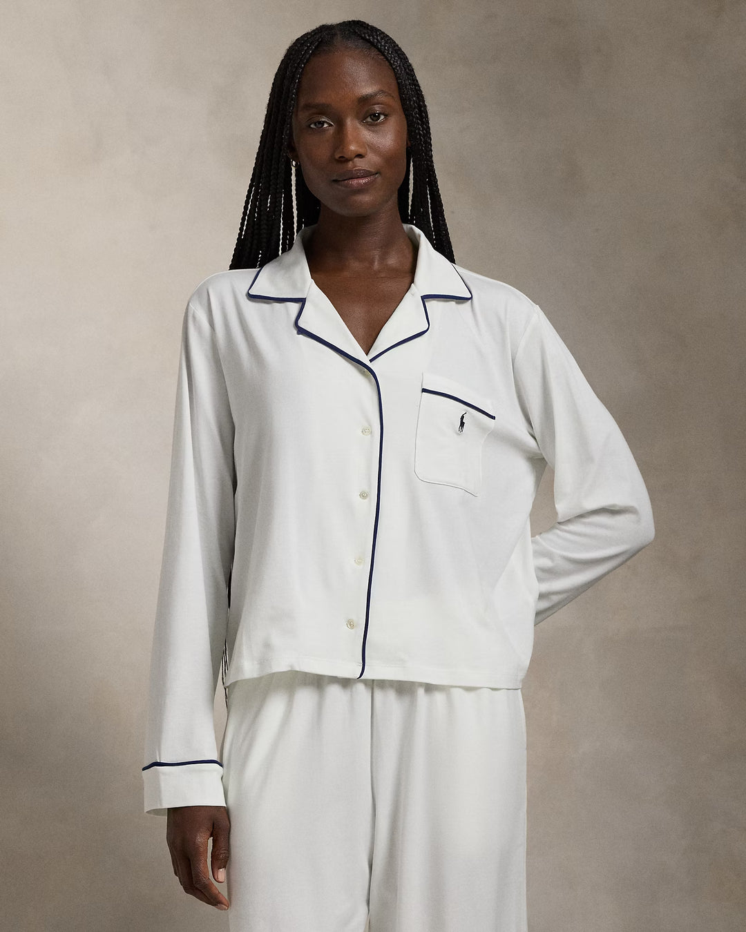 Ralph Lauren Long-Sleeve Jersey Pajama Set