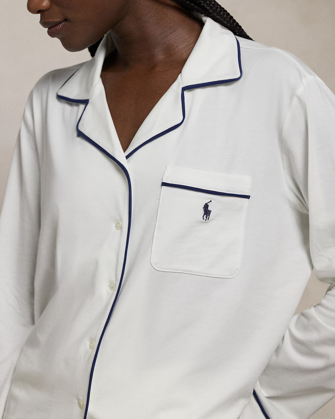 Ralph Lauren Long-Sleeve Jersey Pajama Set