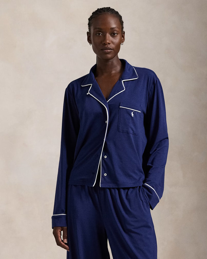 Ralph Lauren Long-Sleeve Jersey Pajama Set