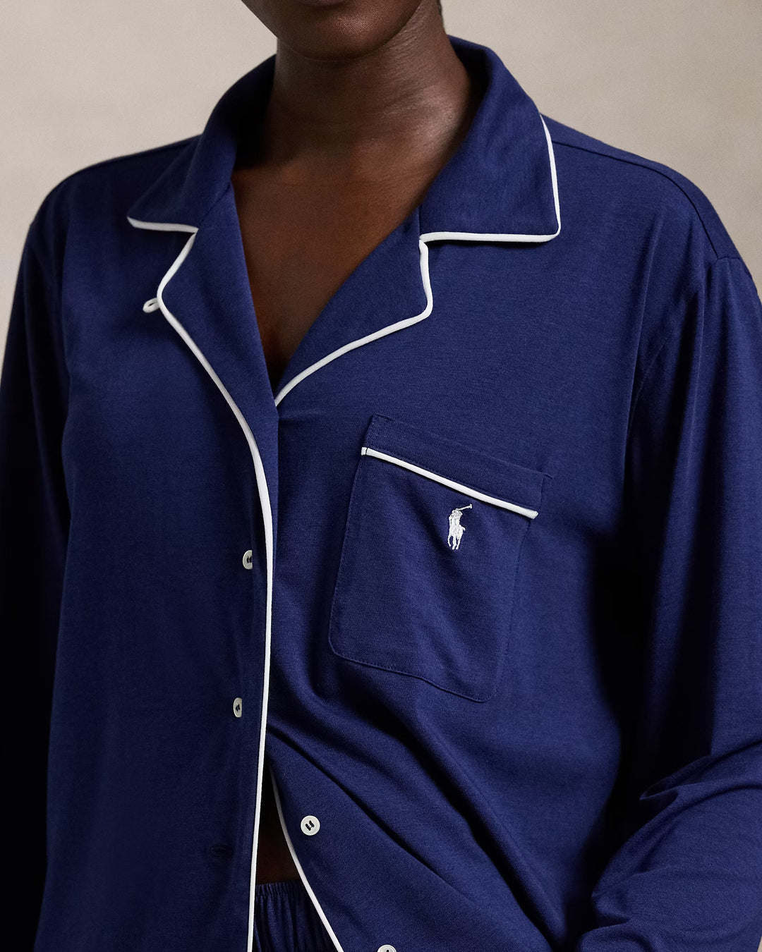 Ralph Lauren Long-Sleeve Jersey Pajama Set