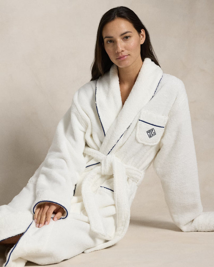 Ralph Lauren Logo Shawl-Collar Bath Robe