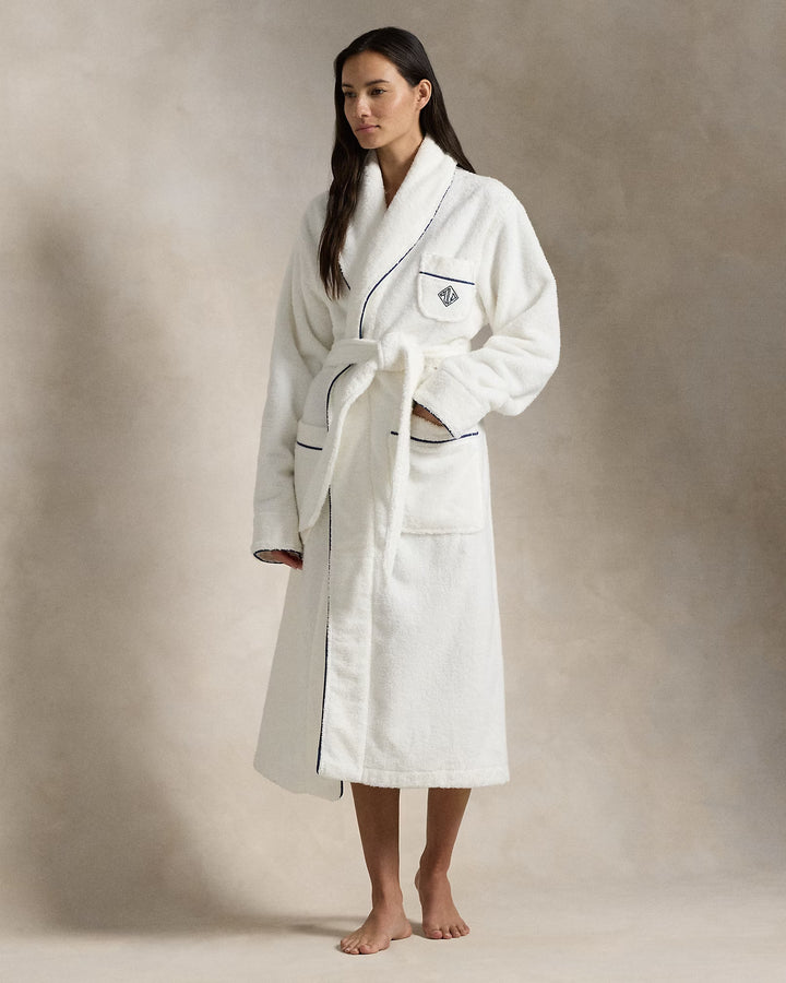 Ralph Lauren Logo Shawl-Collar Bath Robe