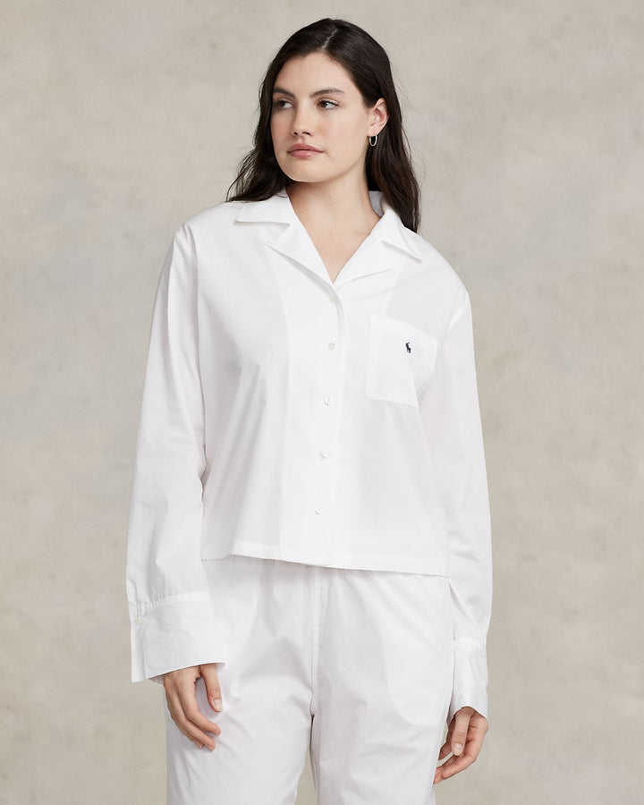 Ralph Lauren Long-Sleeve Poplin Pajama Set