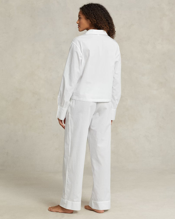 Ralph Lauren Long-Sleeve Poplin Pajama Set