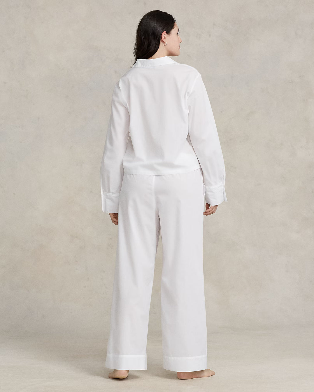 Ralph Lauren Long-Sleeve Poplin Pajama Set