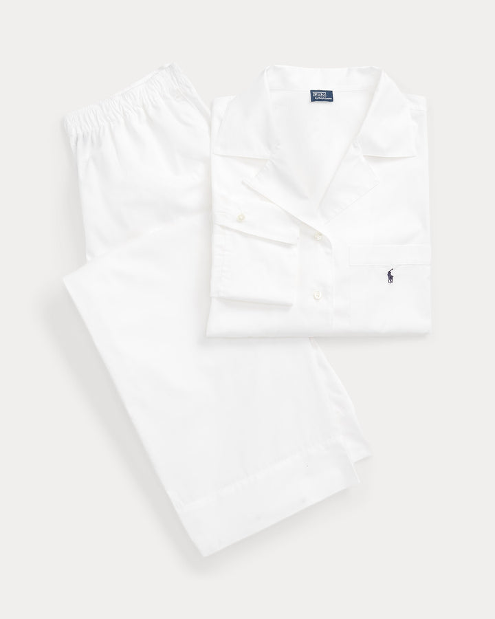 Ralph Lauren Long-Sleeve Poplin Pajama Set