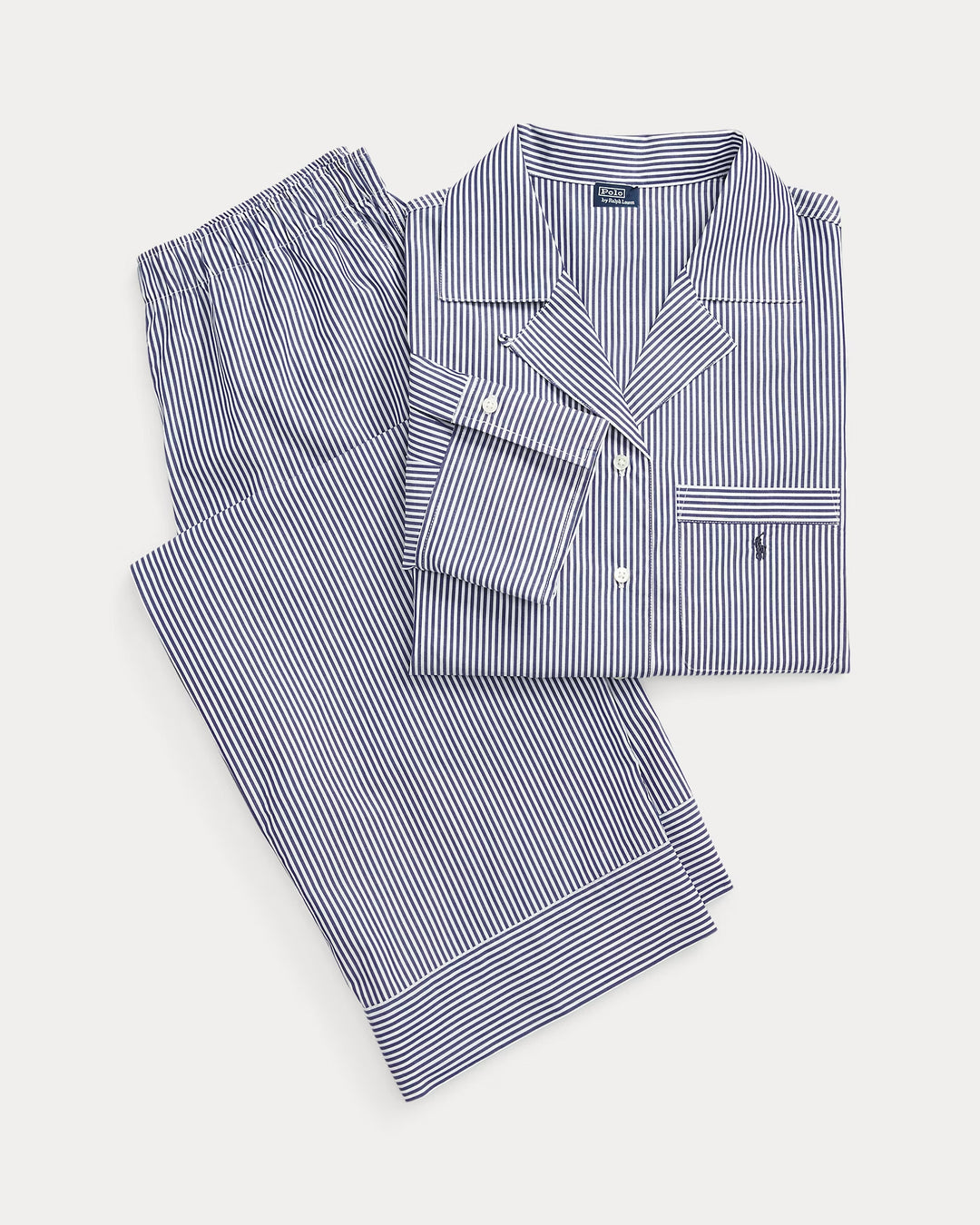 Ralph Lauren Long-Sleeve Poplin Pajama Set