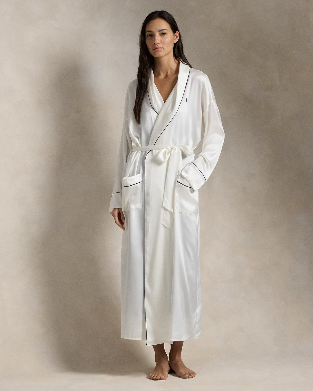 Ralph Lauren Stretch Silk Bath Robe