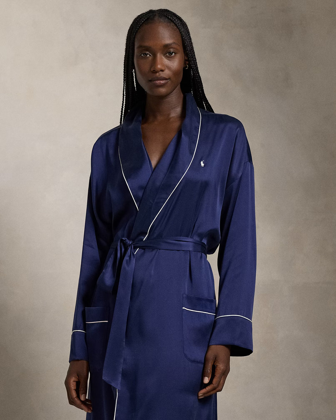 Ralph Lauren Stretch Silk Bath Robe