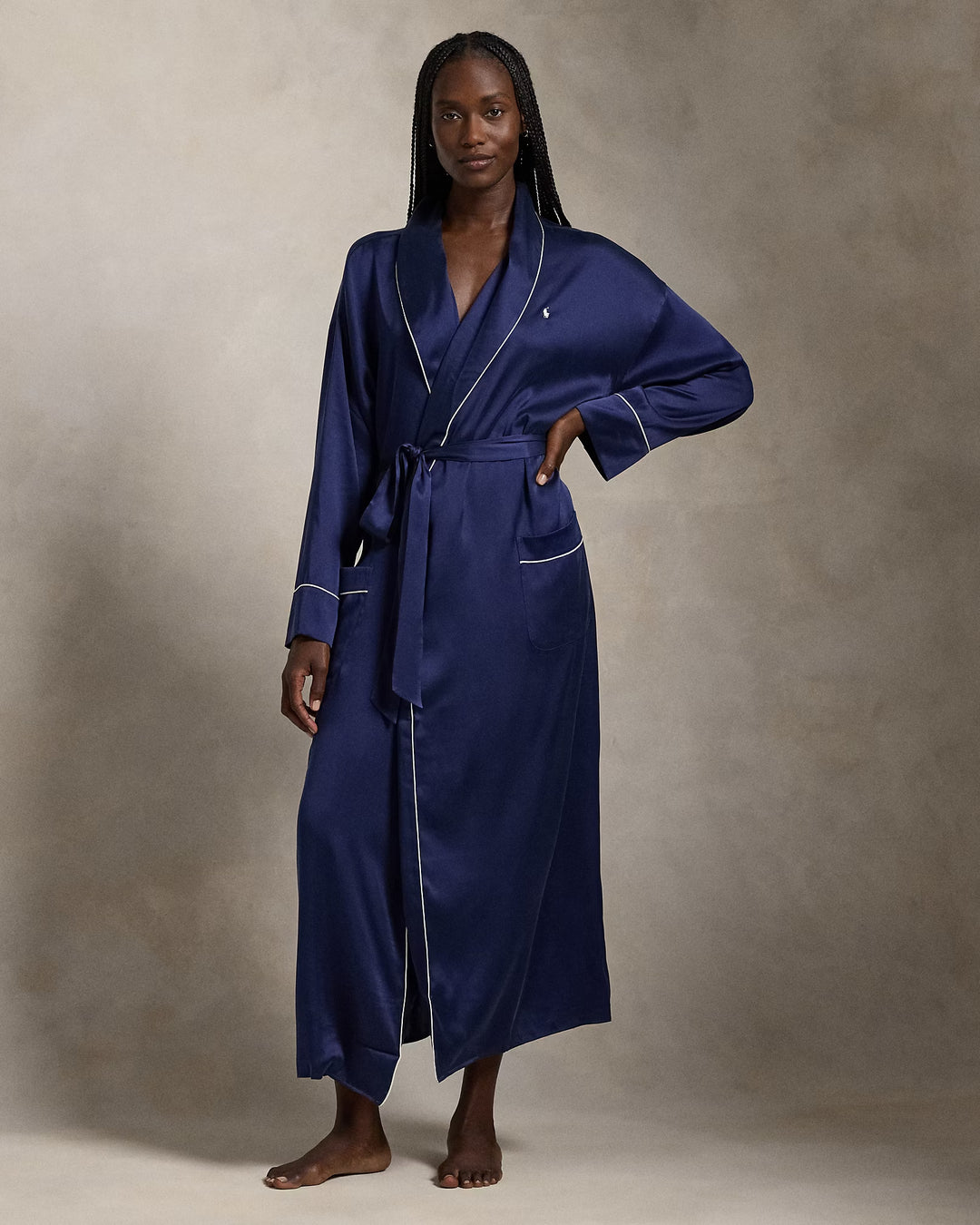 Ralph Lauren Stretch Silk Bath Robe
