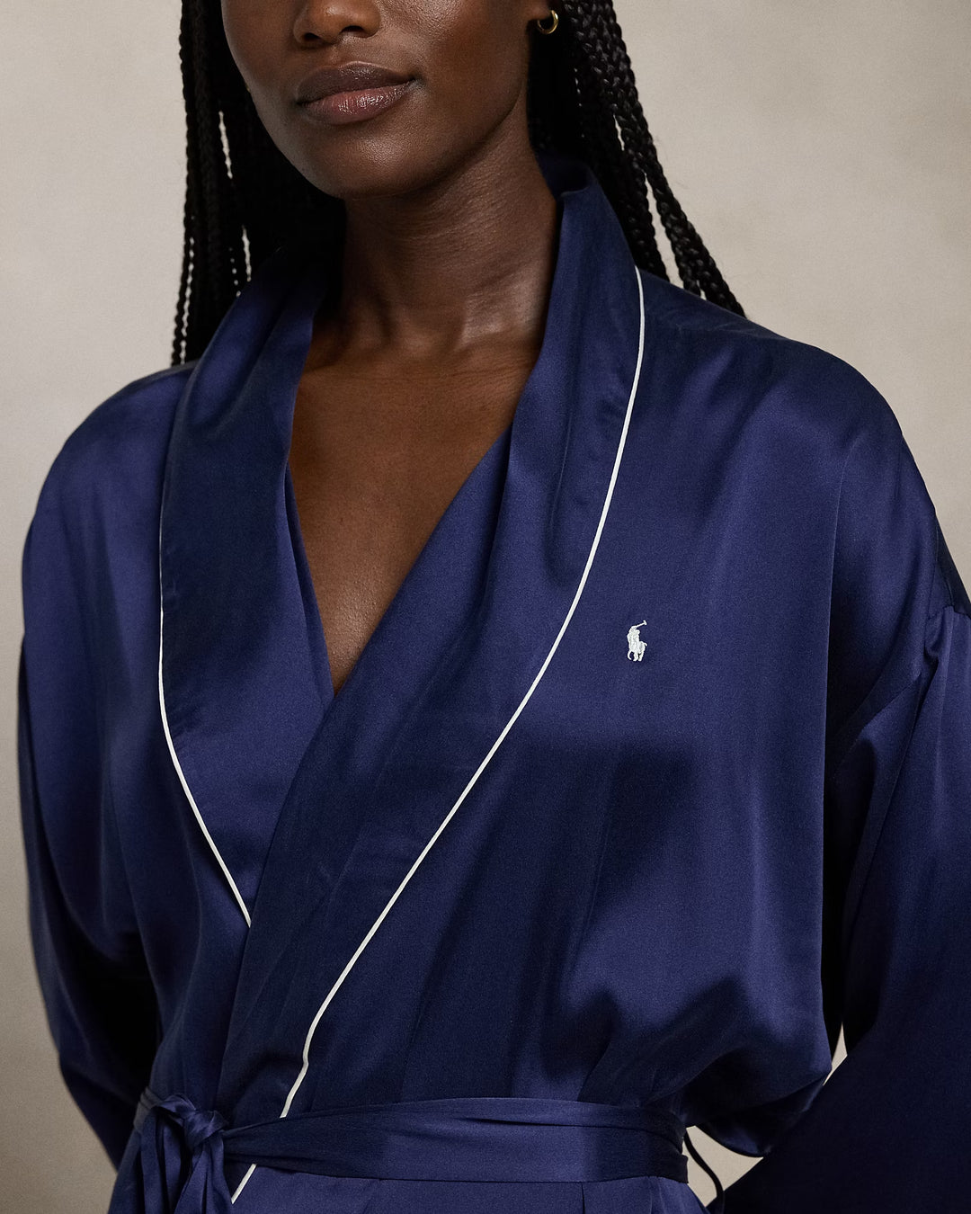 Ralph Lauren Stretch Silk Bath Robe