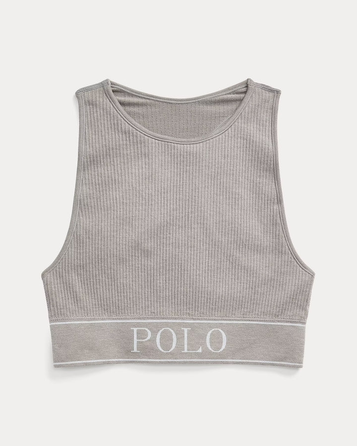 Ralph Lauren Seamless Cropped Jewelneck Tank