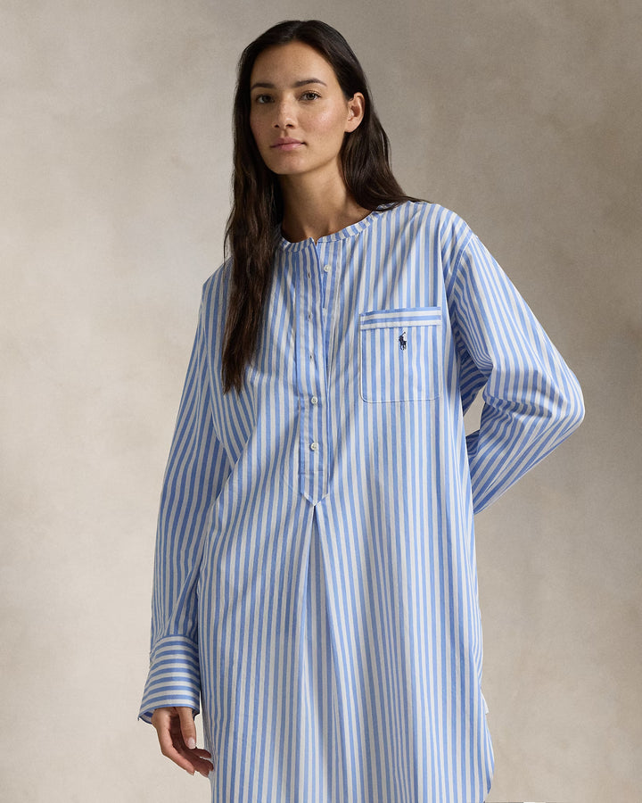 Ralph Lauren Striped Poplin Sleep Shirt