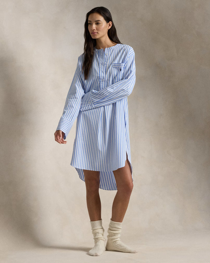 Ralph Lauren Striped Poplin Sleep Shirt
