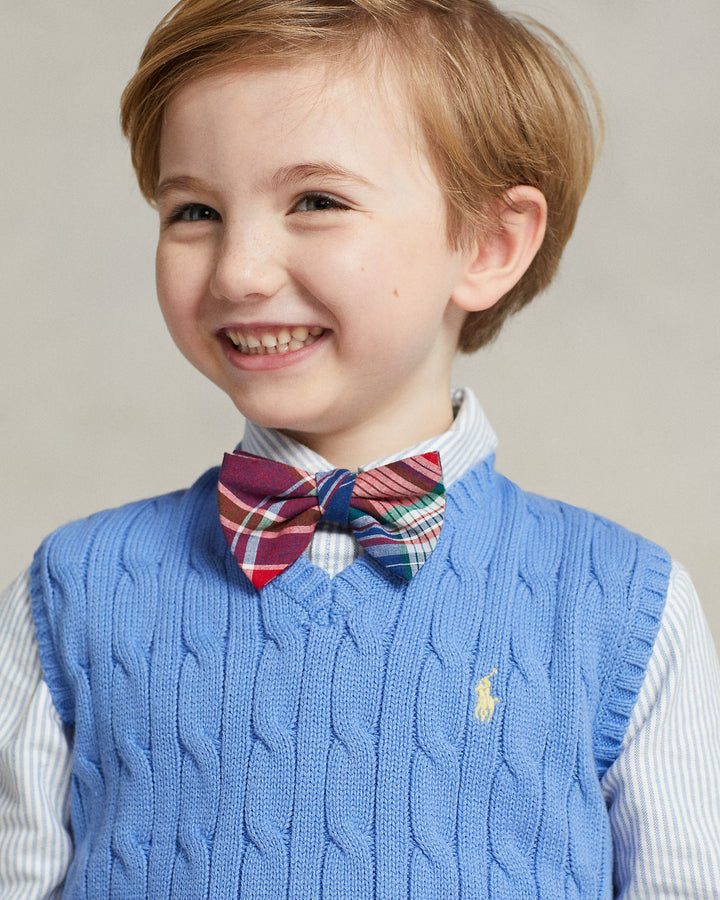 Ralph Lauren Cable-Knit Cotton Sweater Vest