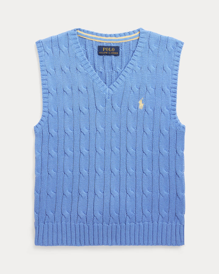 Ralph Lauren Cable-Knit Cotton Sweater Vest