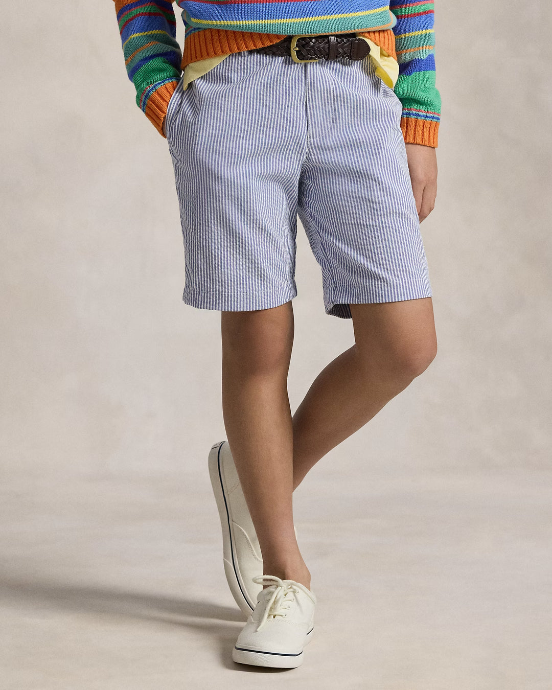Ralph Lauren Stretch Cotton Seersucker Short