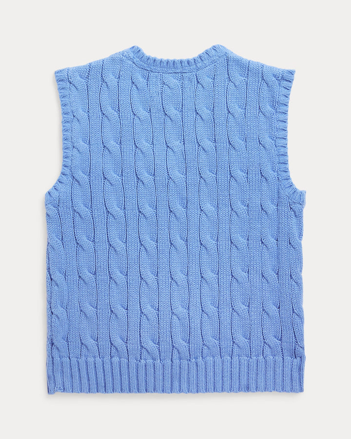 Ralph Lauren Cable-Knit Cotton Sweater Vest