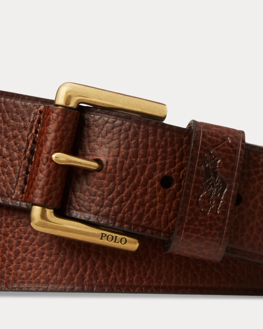 Ralph Lauren Signature Pony Leather Belt