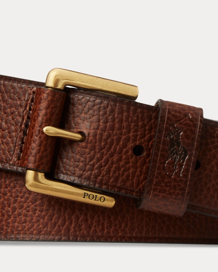 Ralph Lauren Signature Pony Leather Belt