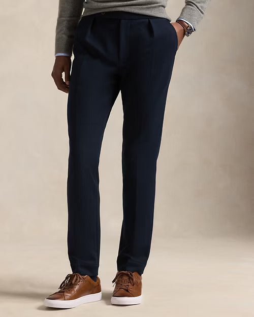 Ralph Lauren Pleated Double-Knit Suit Trouser