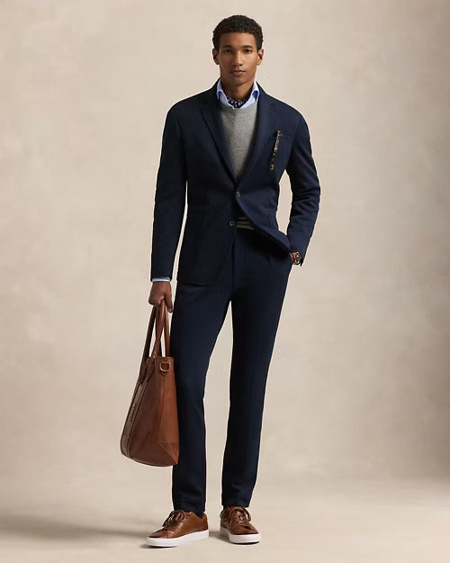 Ralph Lauren Pleated Double-Knit Suit Trouser
