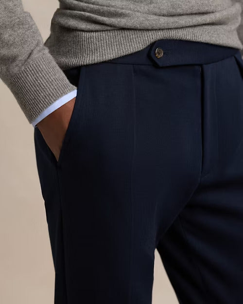 Ralph Lauren Pleated Double-Knit Suit Trouser