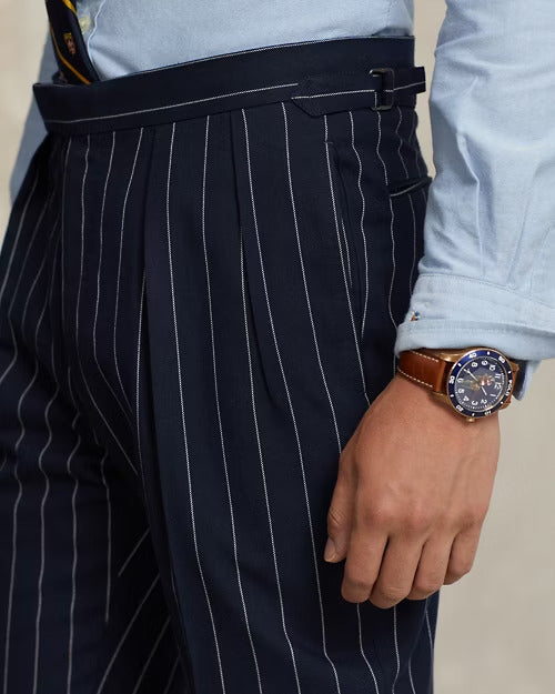Ralph Lauren Pleated Pinstripe Suit Trouser