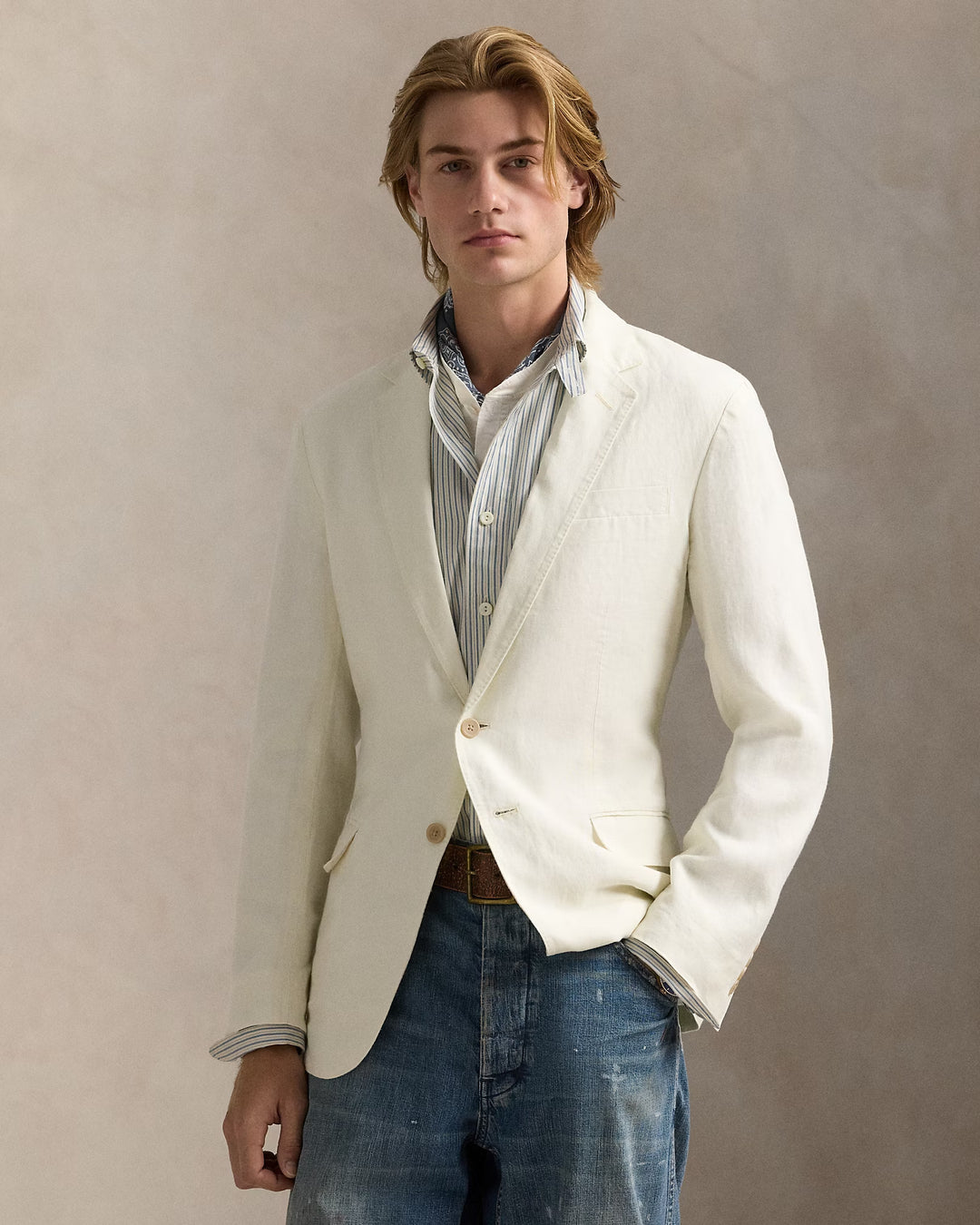 Ralph Lauren Polo Soft Modern Linen Suit Jacket