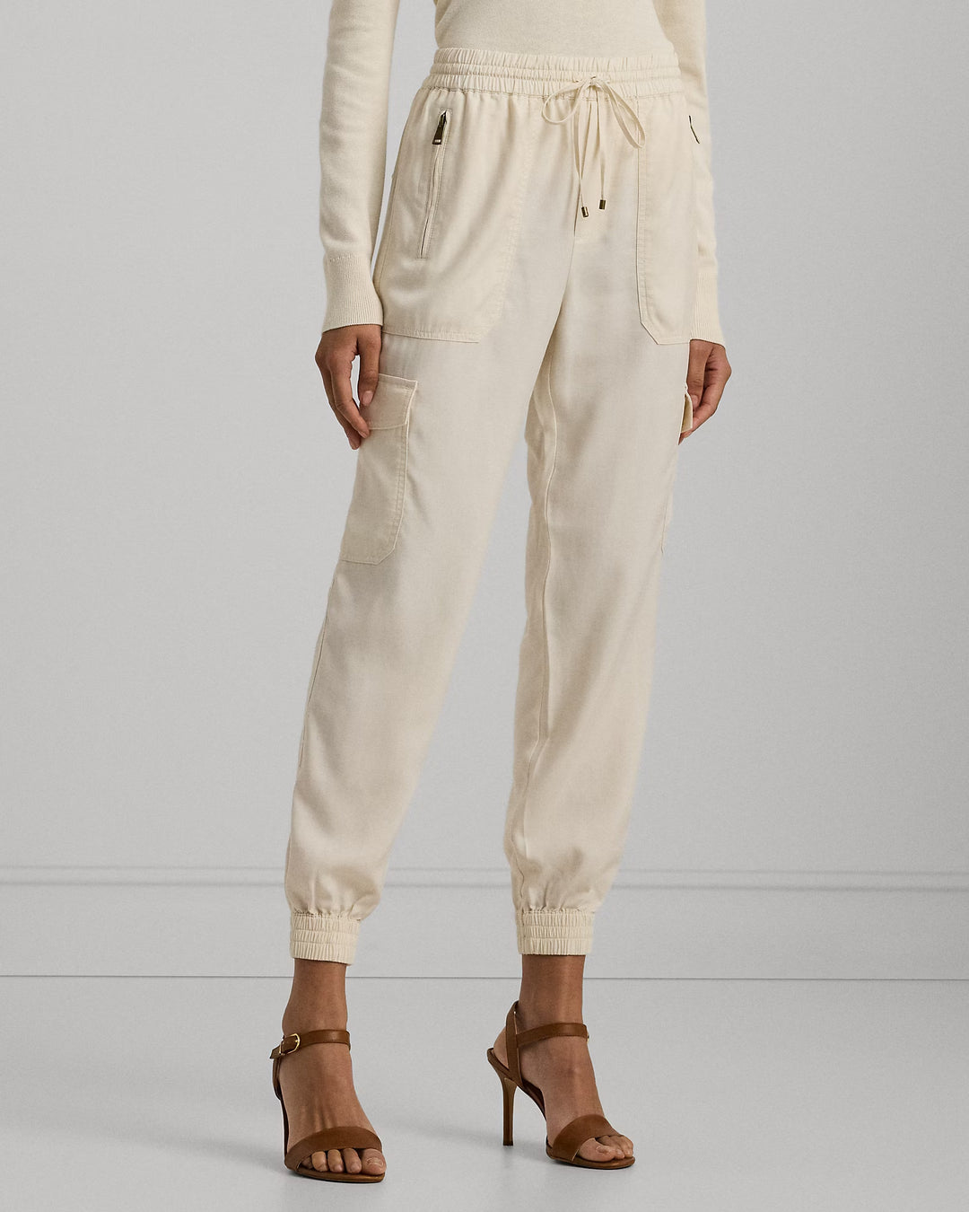 Ralph Lauren Twill Cargo Ankle Pant