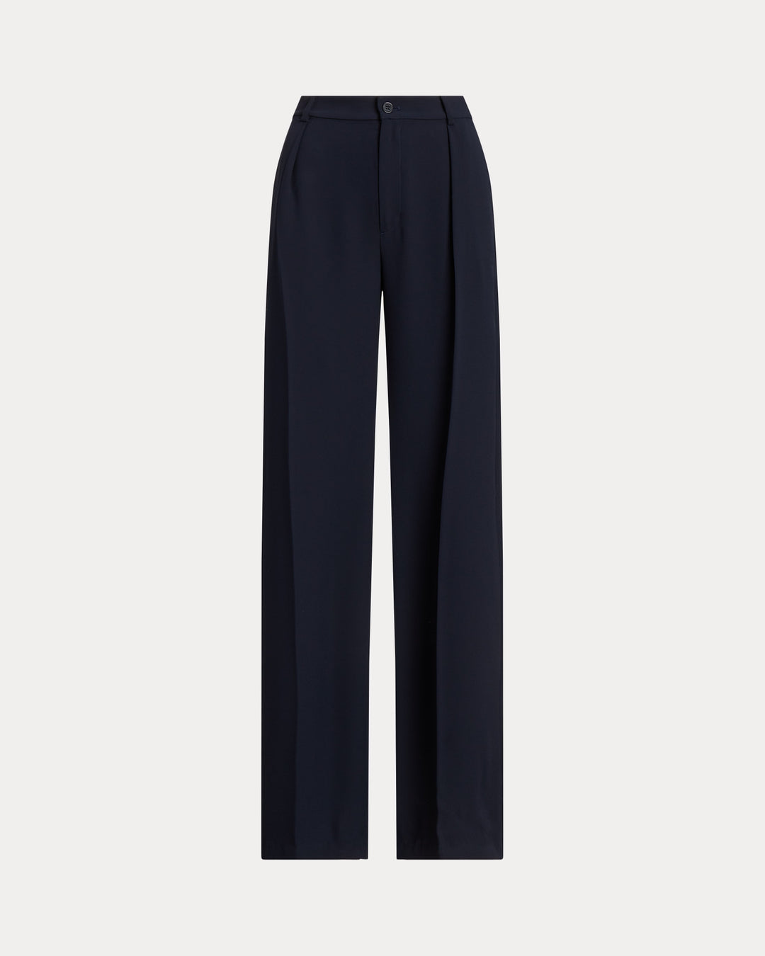 Ralph Lauren Double-Faced Georgette Wide-Leg Pant