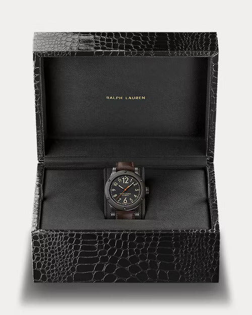 Ralph Lauren 42 MM Aged Steel Watch