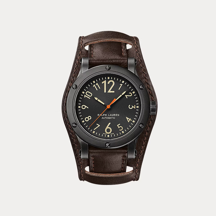 Ralph Lauren 42 MM Aged Steel Watch
