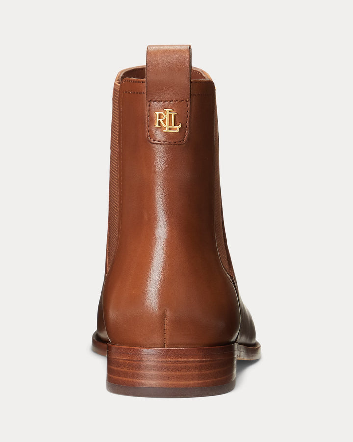 Ralph Lauren Brylee Burnished Leather Bootie