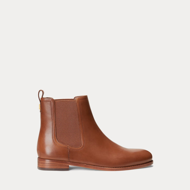 Ralph Lauren Brylee Burnished Leather Bootie