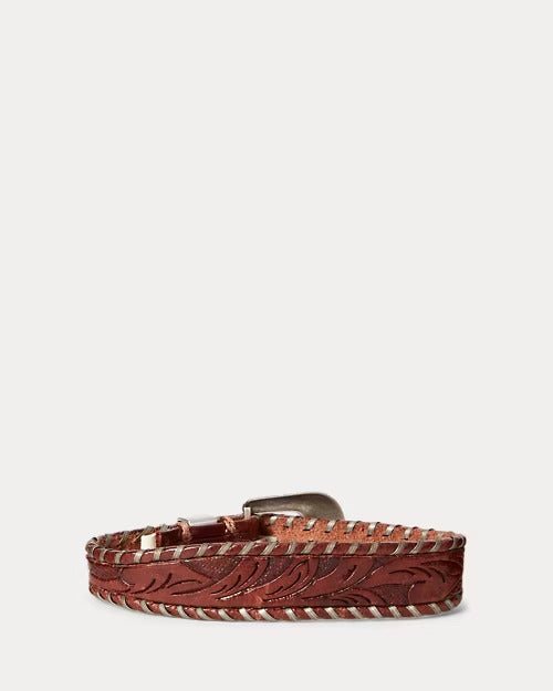 Ralph Lauren Hand-Tooled Leather Bracelet