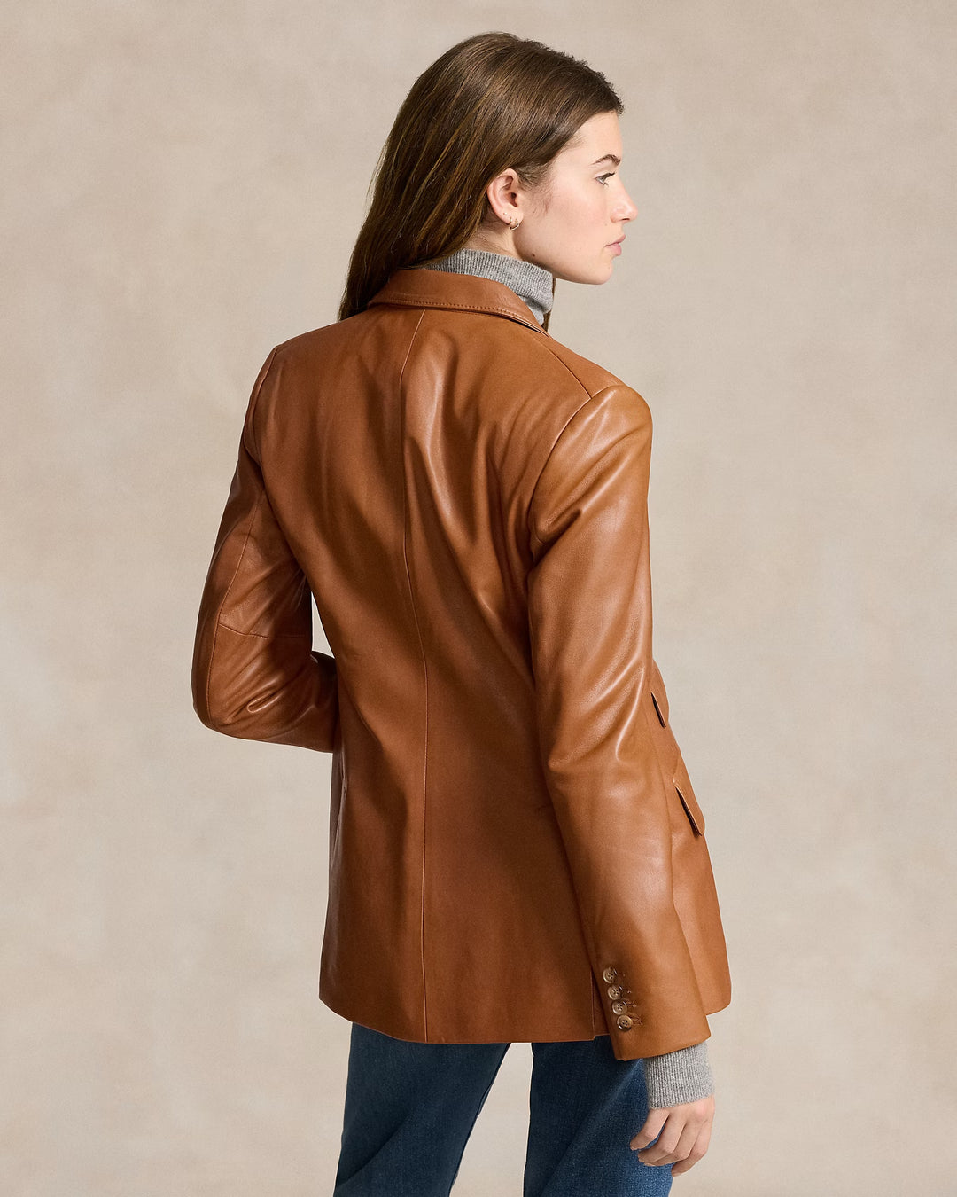 Ralph Lauren Lambskin Hacking Blazer
