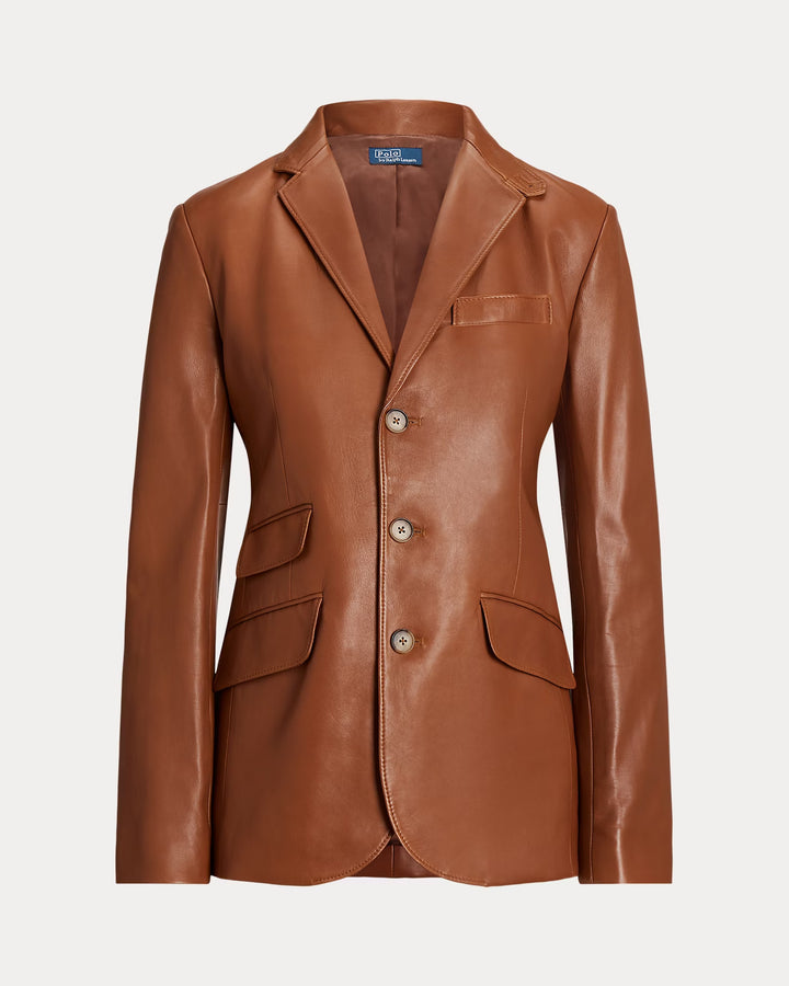 Ralph Lauren Lambskin Hacking Blazer