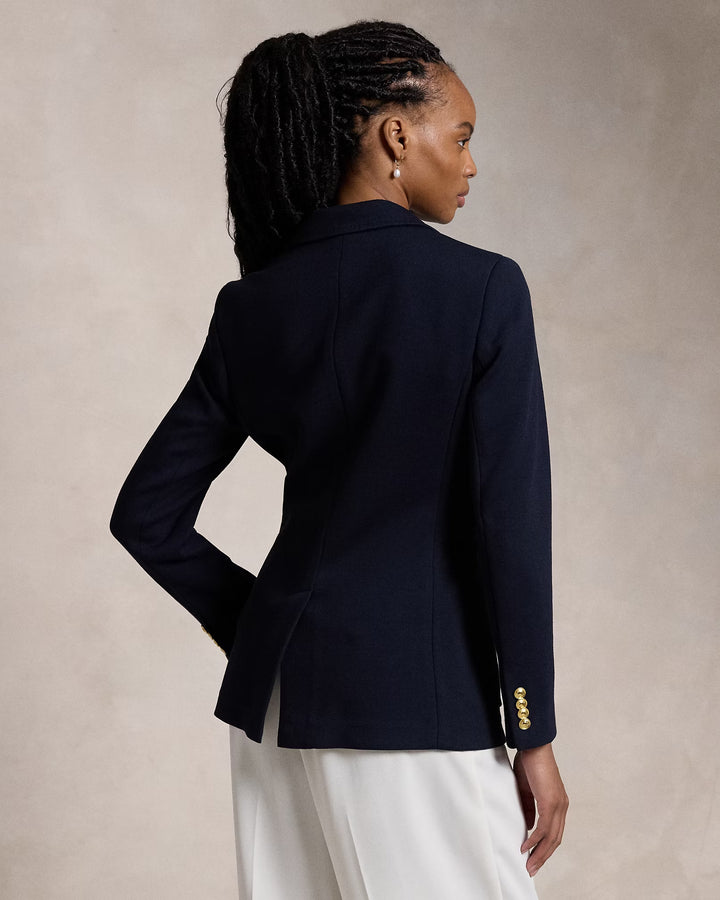 Ralph Lauren Logo-Crest Knit Blazer