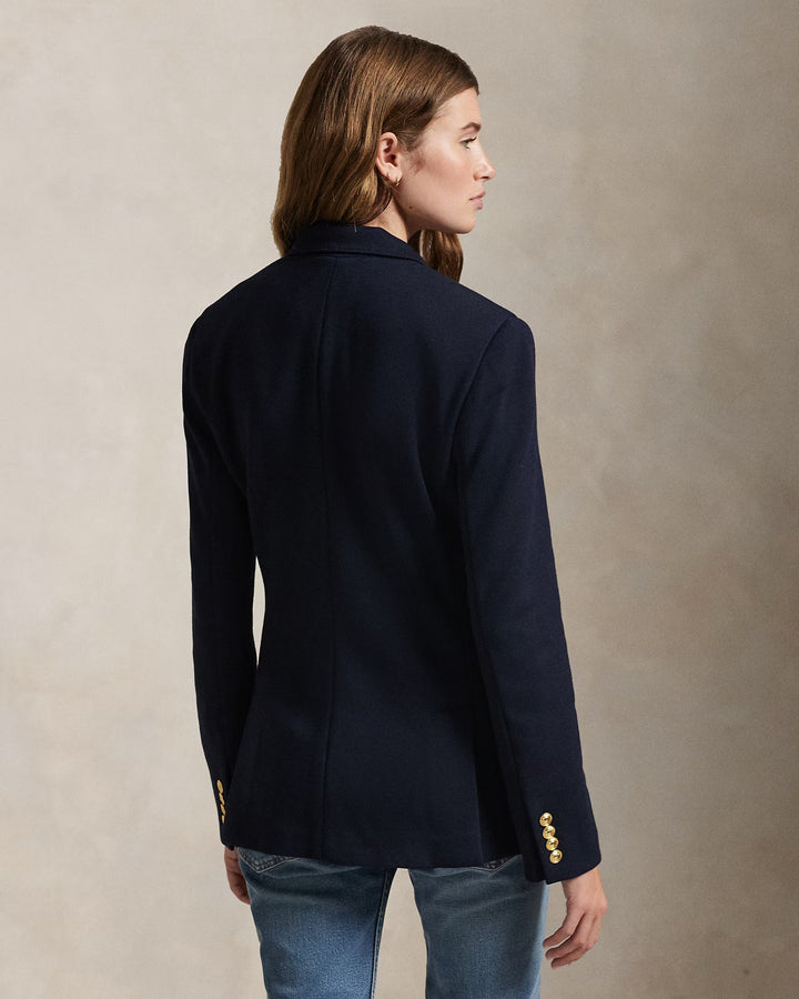 Ralph Lauren Double-Breasted Knit Blazer