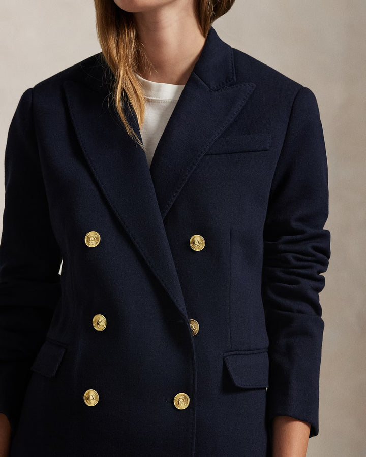 Ralph Lauren Double-Breasted Knit Blazer