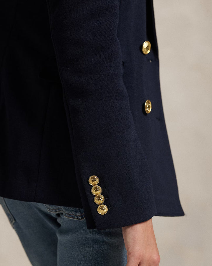 Ralph Lauren Double-Breasted Knit Blazer