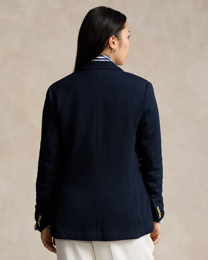 Ralph Lauren Double-Breasted Knit Blazer