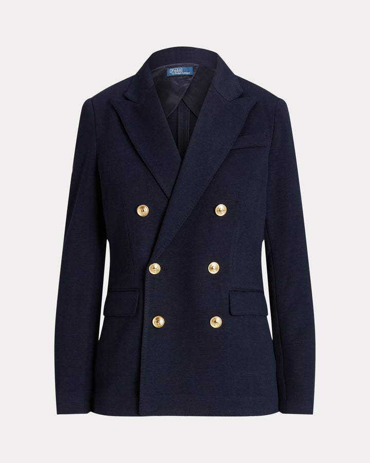 Ralph Lauren Double-Breasted Knit Blazer