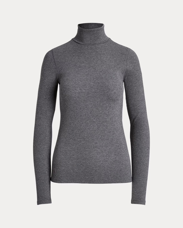 Ralph Lauren Stretch Ribbed Turtleneck