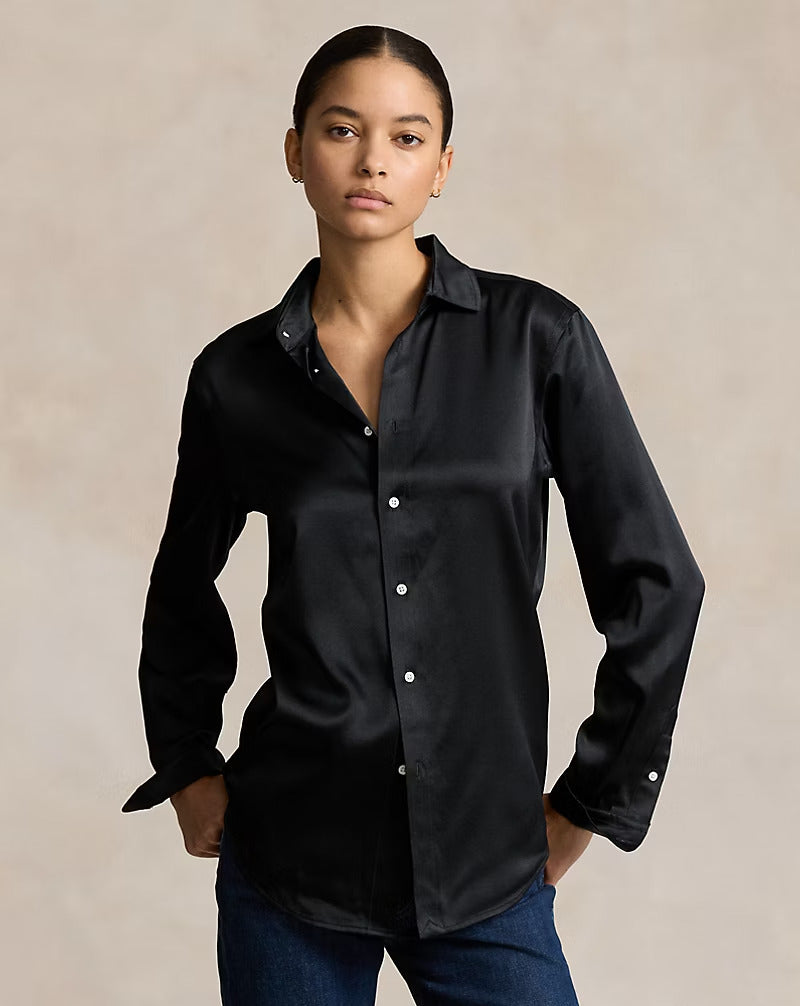 Ralph Lauren Slim Fit Silk Shirt Save your Wishlist