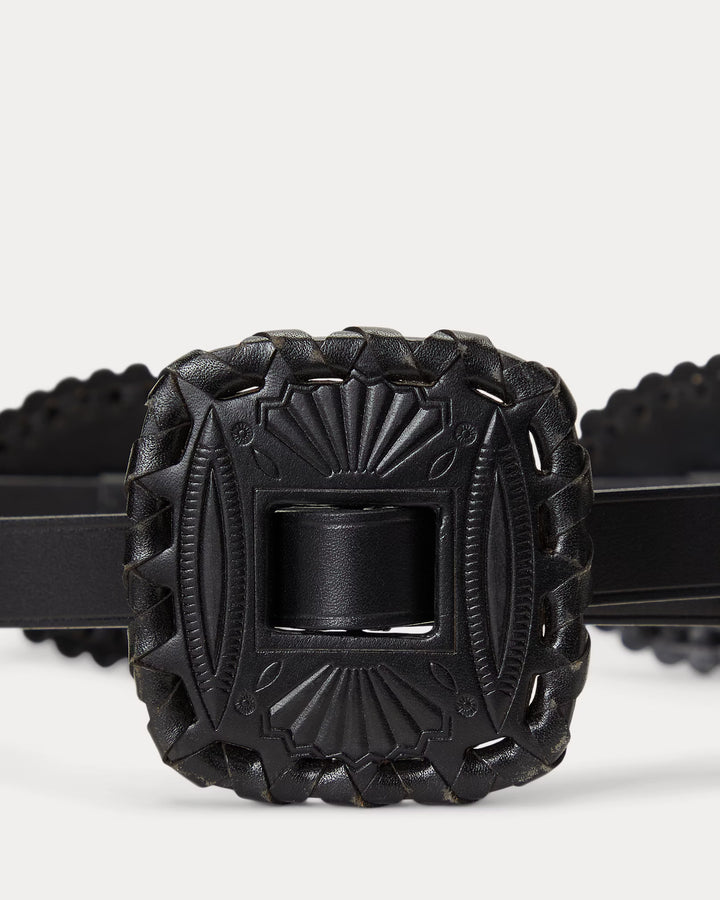 Ralph Lauren Leather Skinny Belt