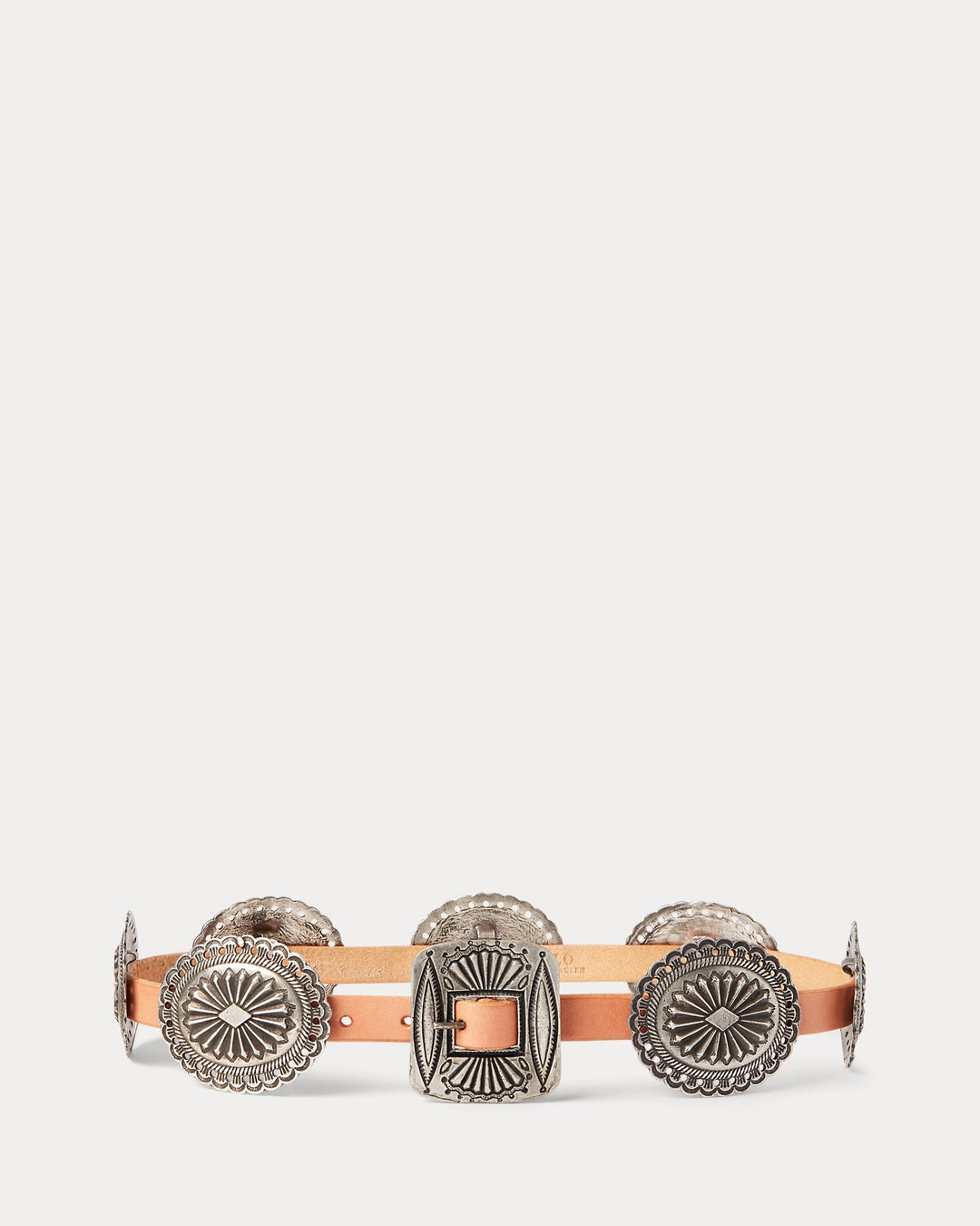 Ralph Lauren Metal-Accent Leather Belt