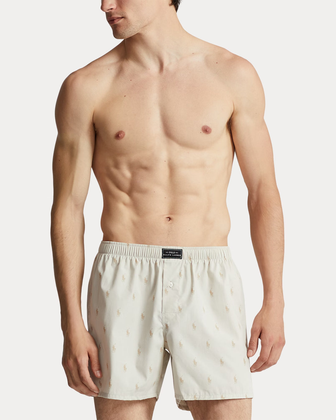 Ralph Lauren Classic Woven Cotton Allover Pony Boxer